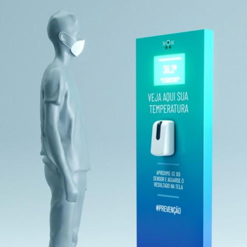 Alice Wonders - Termômetro Nø Touch :: Totem Alice Wonders - Termômetro Nø Touch :: Totem