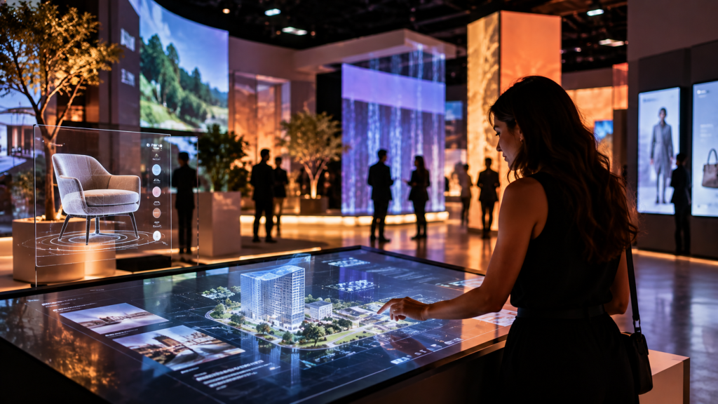 Experiência de marca com realidade virtual e projeções imersivas