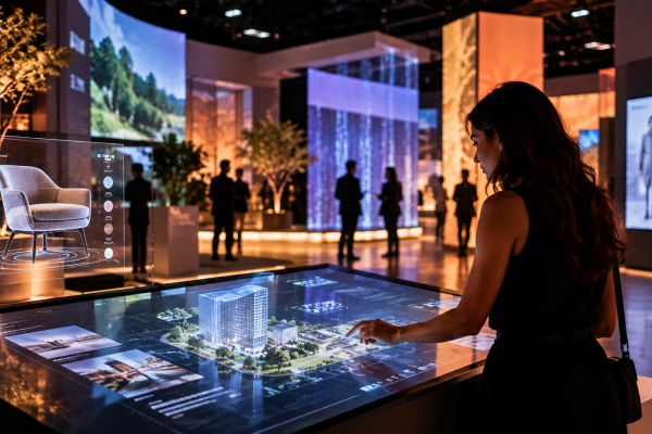 Experiência de marca com realidade virtual e projeções imersivas